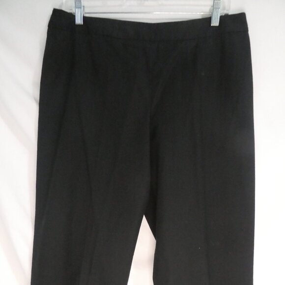 RAFAELLA | size 12 | Classic Black Dress Pants / Trousers | Side Zip Closure - Picture 6 of 16